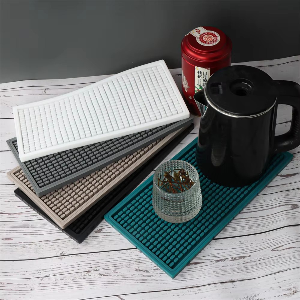 Coffee Equipment Tray - Alfombrilla de silicona para barra de