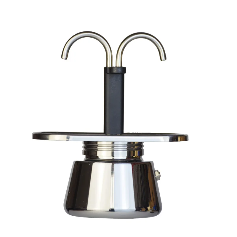 Quality Coffee Equipment - Mini olla Moka de 200ML, doble
