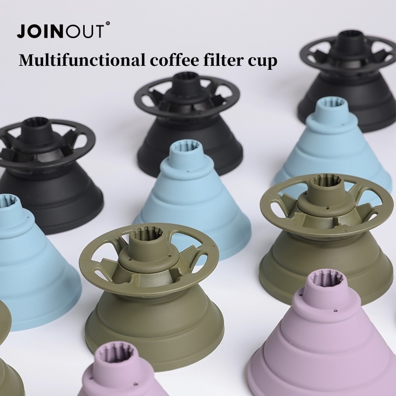 Dosing Funnel Ring - Filtro de café plegable, soporte portátil