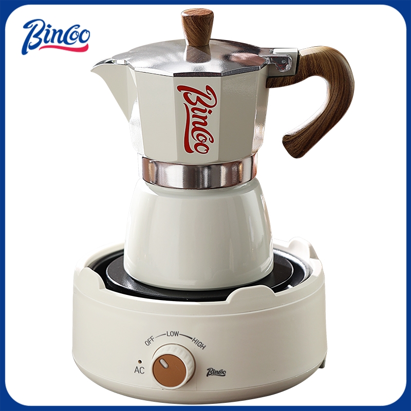 Quality Coffee Equipment - Bincoo Moka Pot y Estufa Eléctrica