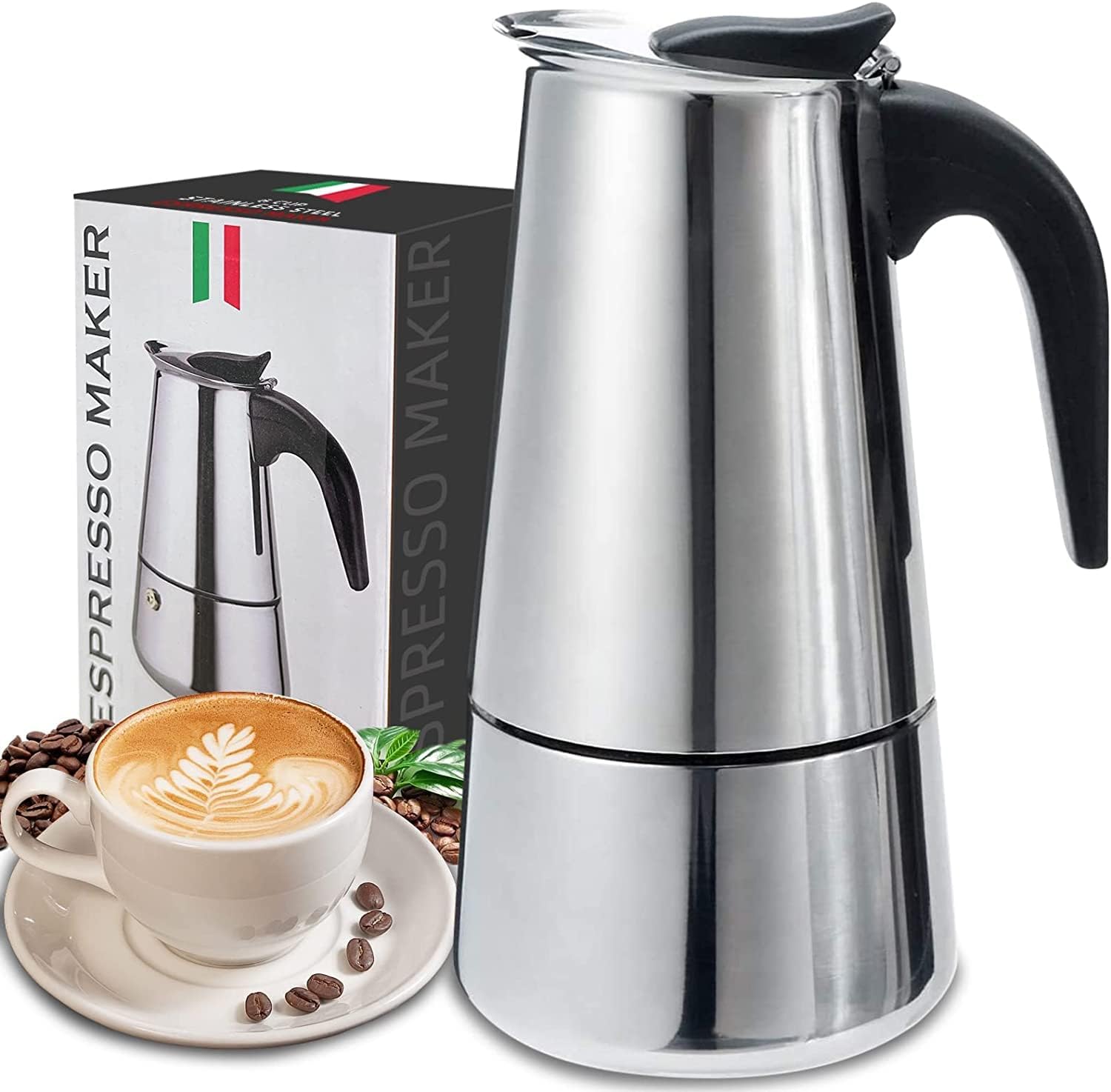 Quality Coffee Equipment - 4/6/9 tazas Moka Pot Caffe Tazas