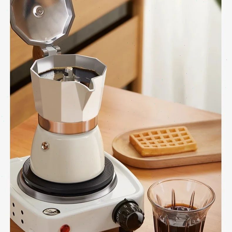 Coffee Equipment - Olla Moka de fondo redondo, cafetera
