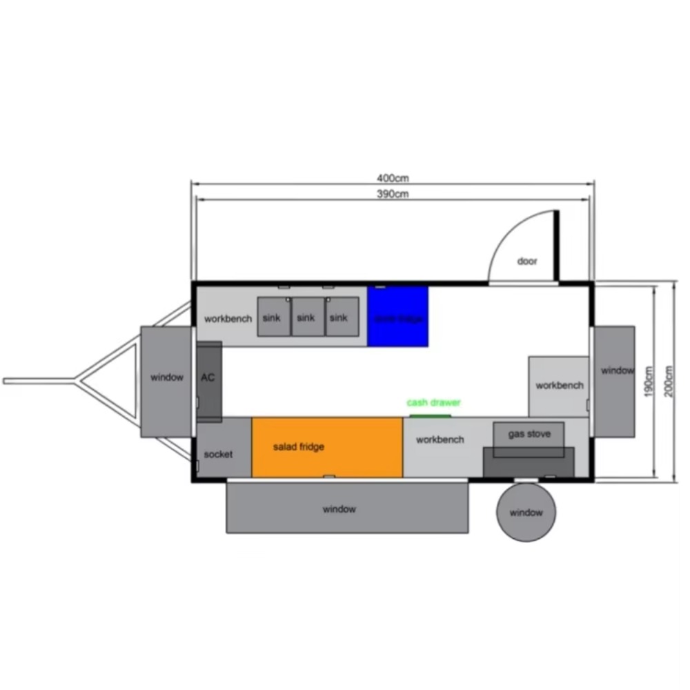 Remolque de camión de comida d - Coffee Equipment Store reseña y precio