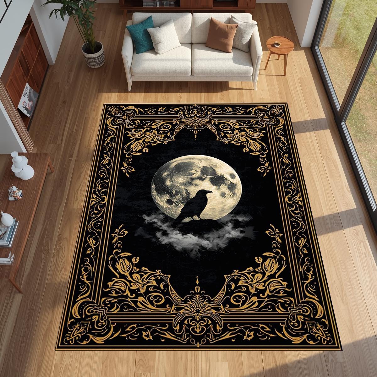 Alfombra grande con estampado  - Coffee Equipment At Home reseña y precio
