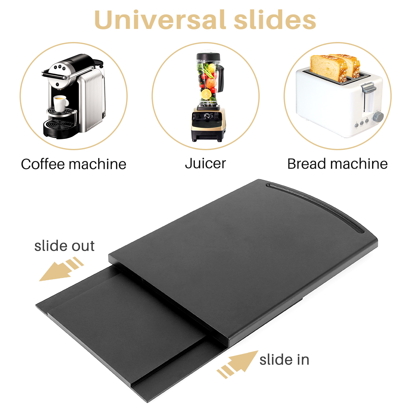 ABVJ - Base deslizante para fr - Coffee Equipment Tray reseña y precio