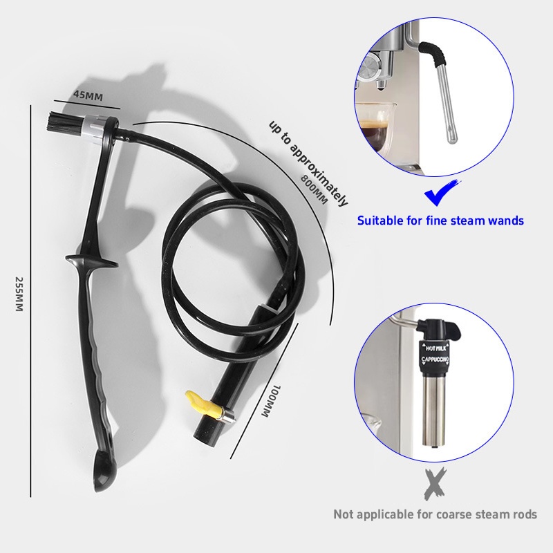 Cepillo de limpieza a vapor pa - Coffee Equipment Maintenance reseña y precio